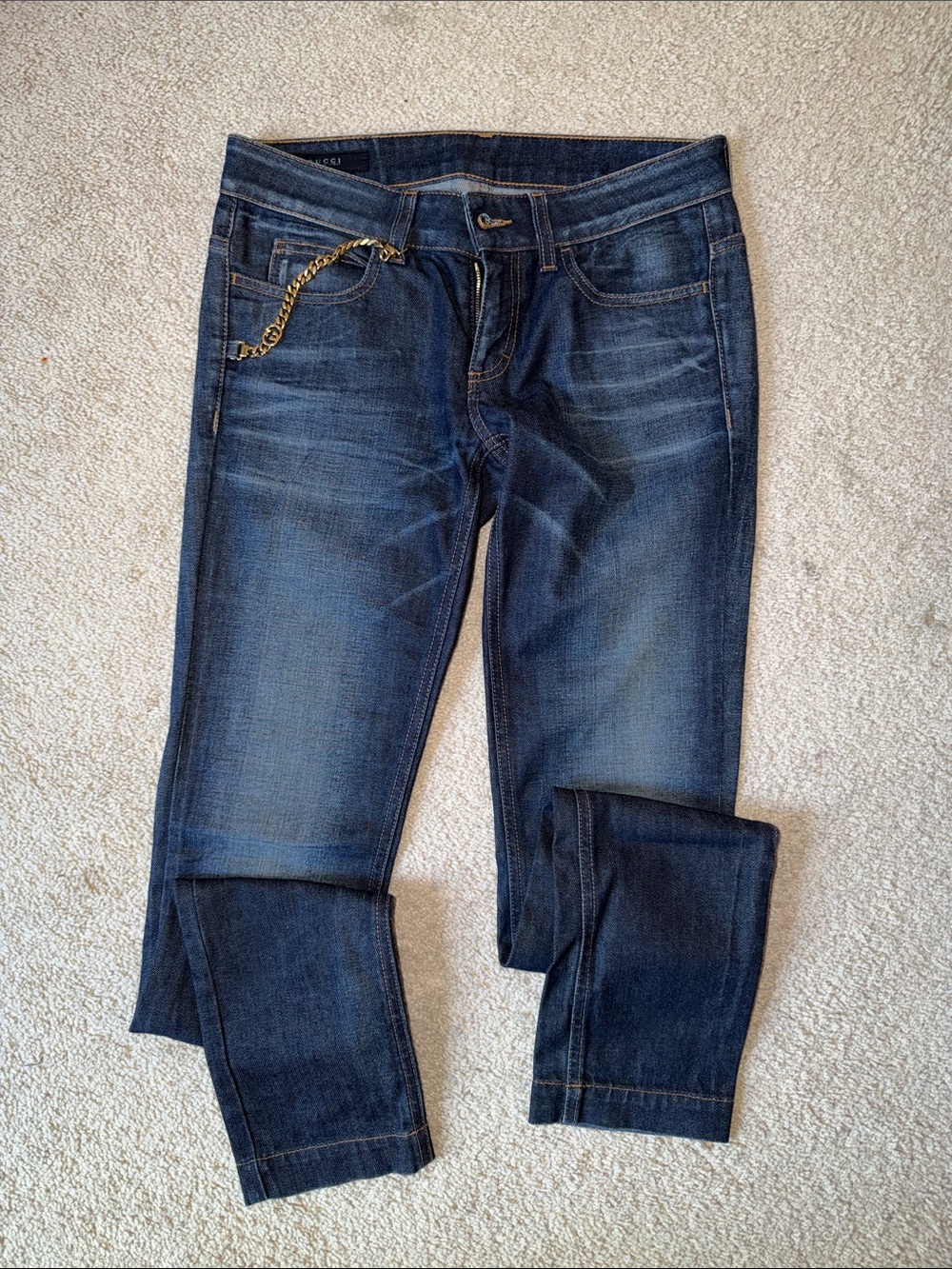 Gucci Indigo Slim Straight Jeans